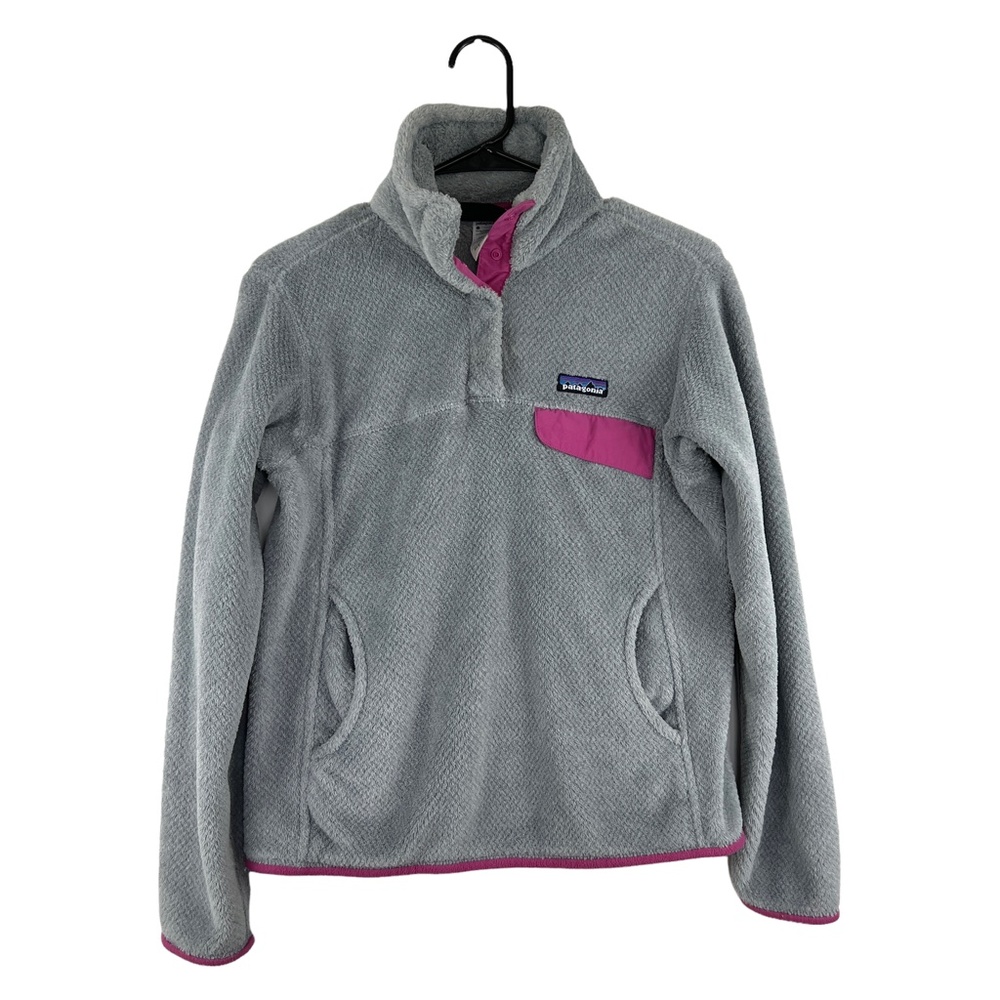 Patagonia Women's Synchilla Fleece soft Henley Button Winter Jacket